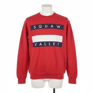 Vintage Oneita Power-Sweats Squaw Valley Ski Sweatshirt USA Made Red Medium 90s